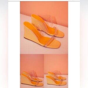 Maryam Nassir ZADEH OLYMPIA  Wedge in Amber NEW